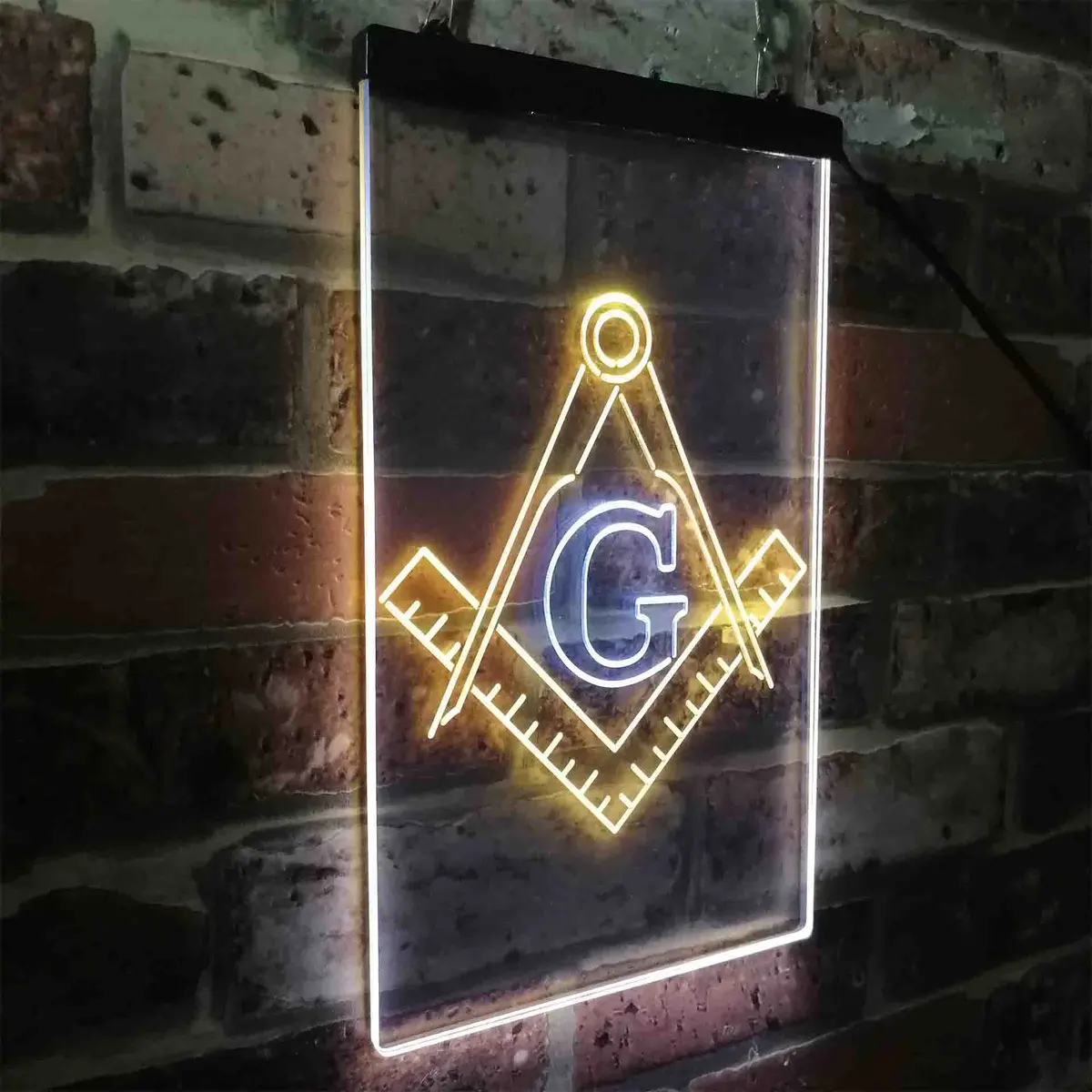 Masonic Freemasonry Emblem Badge Neon-Like Led Sign 23