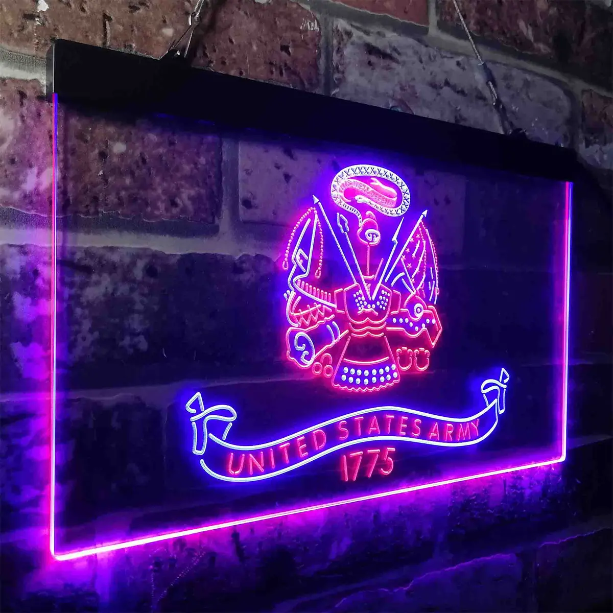 Us Army 1775 Badge Military Neon-Like Led Sign 15