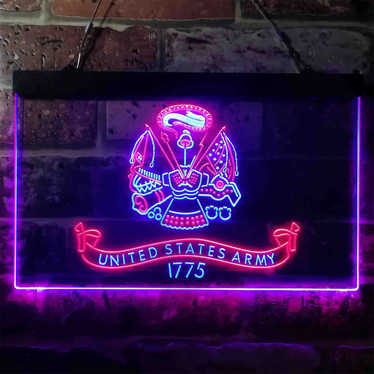 Us Army 1775 Badge Military Neon-Like Led Sign 12