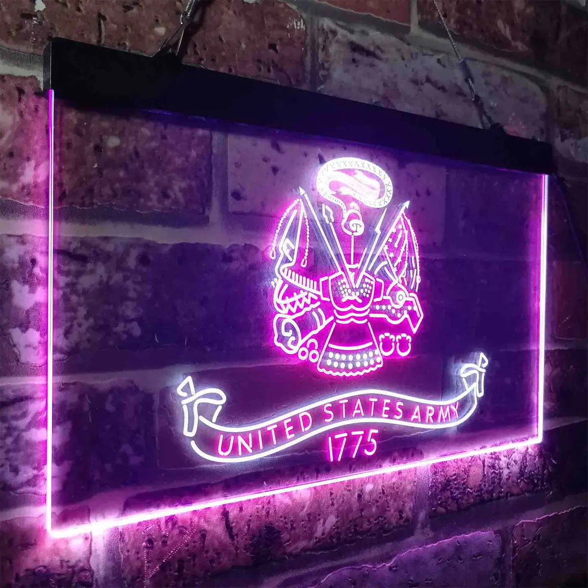 Us Army 1775 Badge Military Neon-Like Led Sign 18