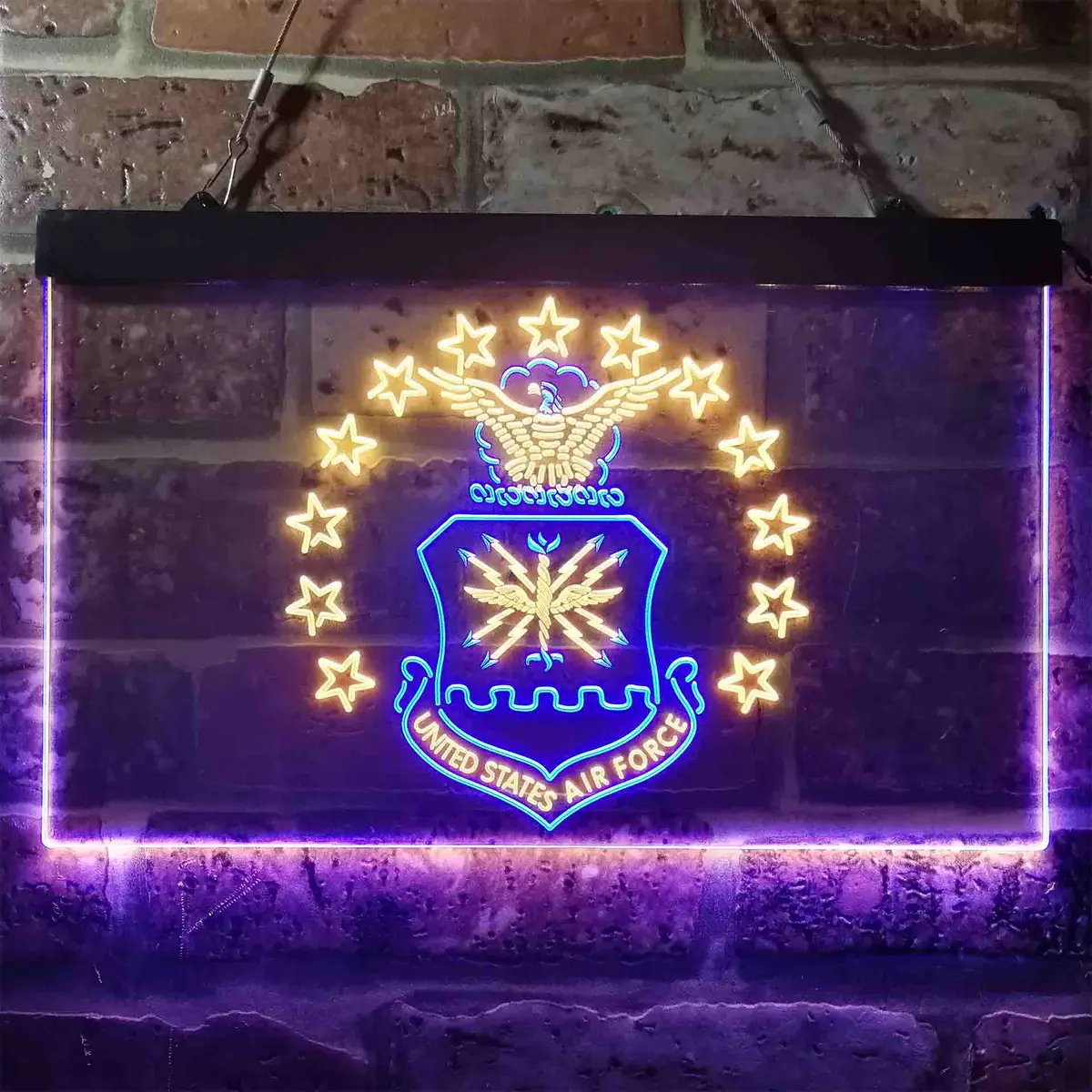 Us Air Force Eagle Badge Neon-Like Led Sign 12