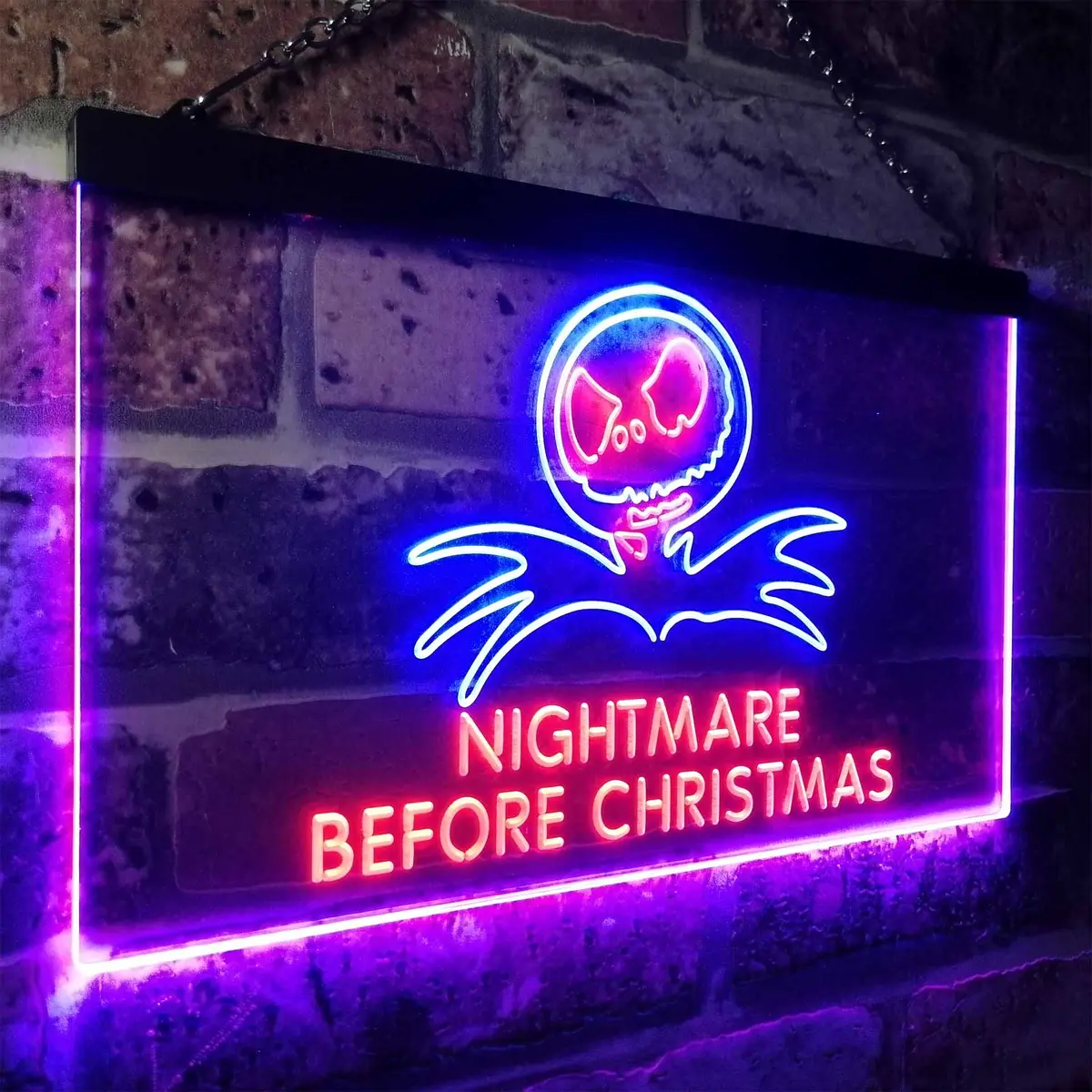 Nightmare Before Christmas Halloween Wall Decor Neon Led Sign 21