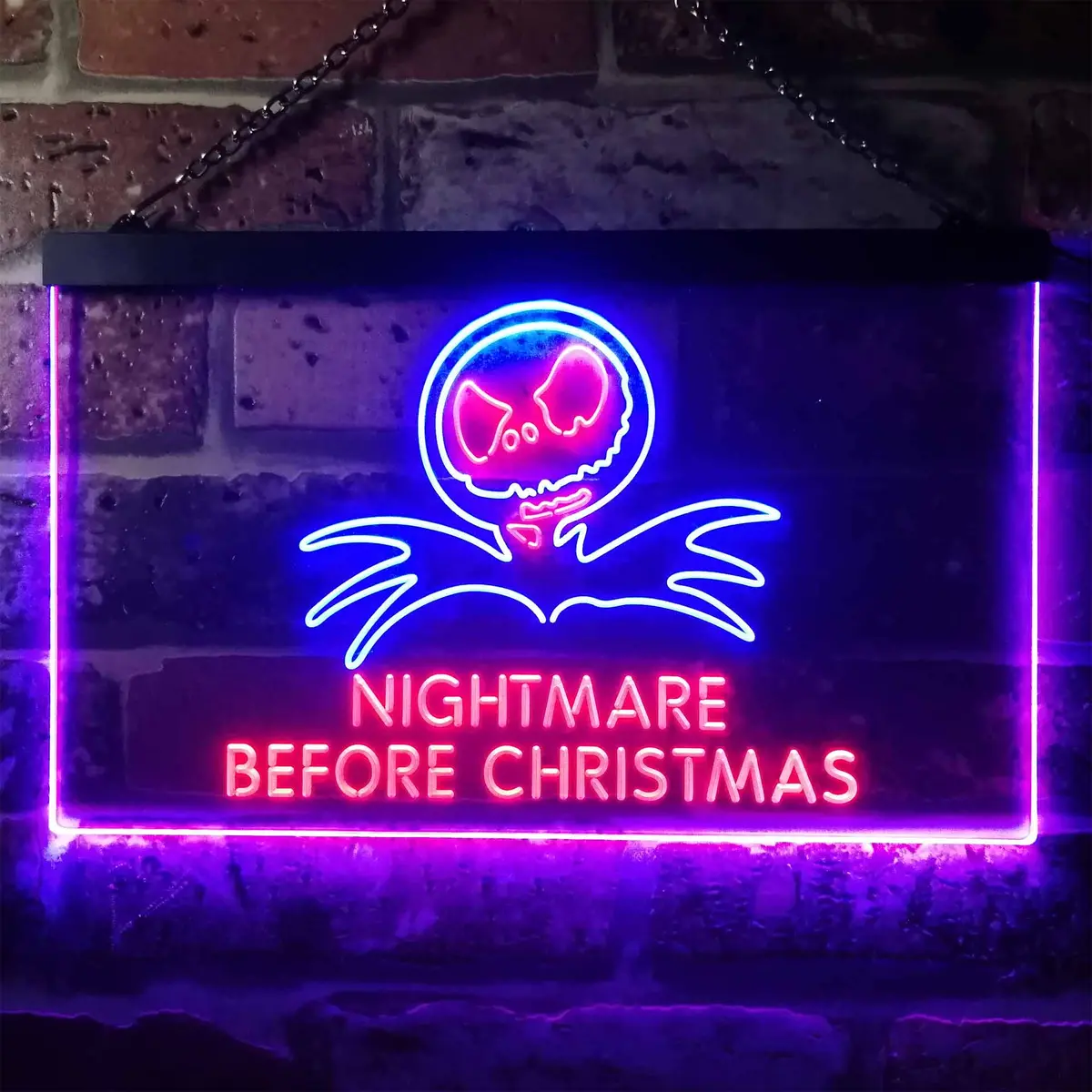 Nightmare Before Christmas Halloween Wall Decor Neon Led Sign 8