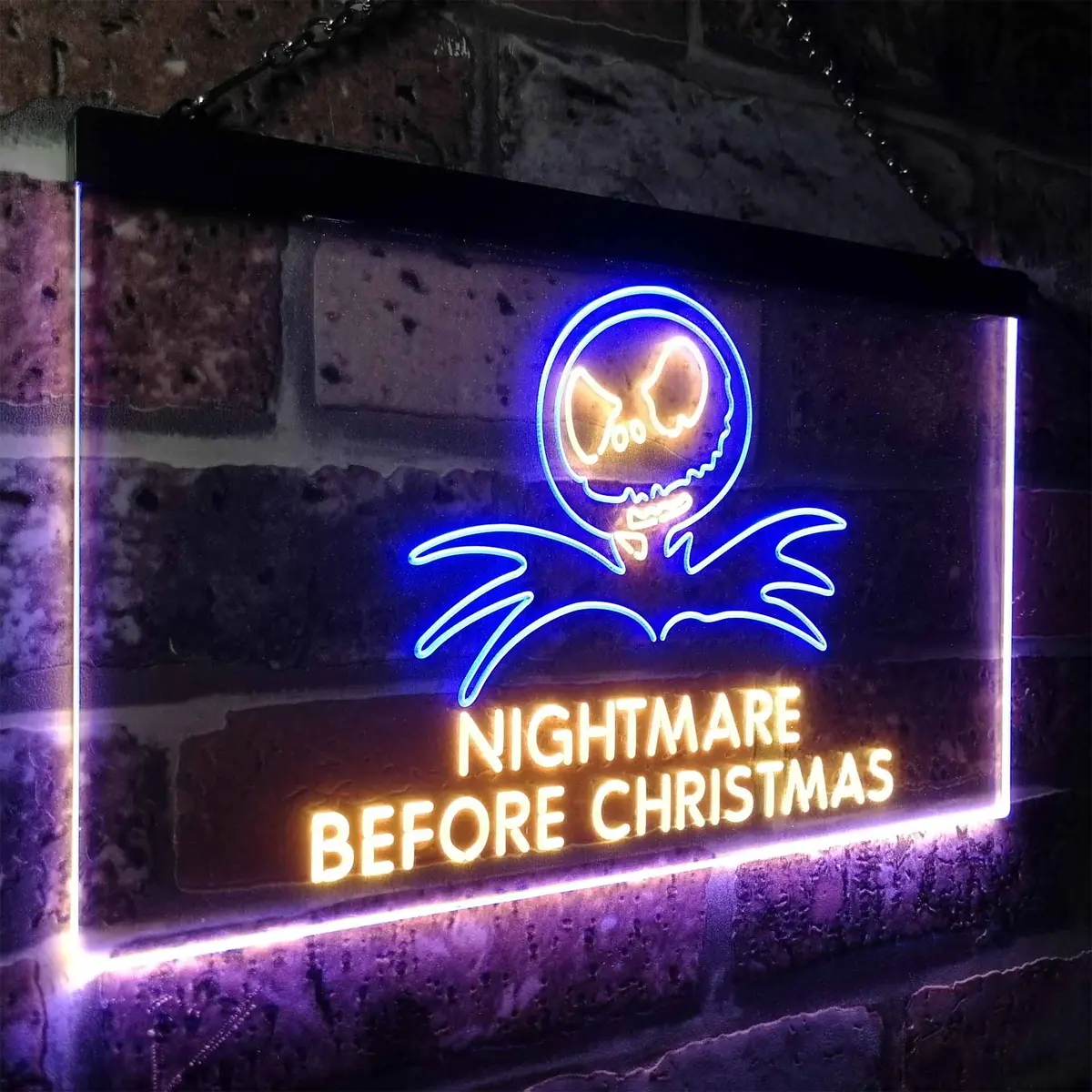 Nightmare Before Christmas Halloween Wall Decor Neon Led Sign 23