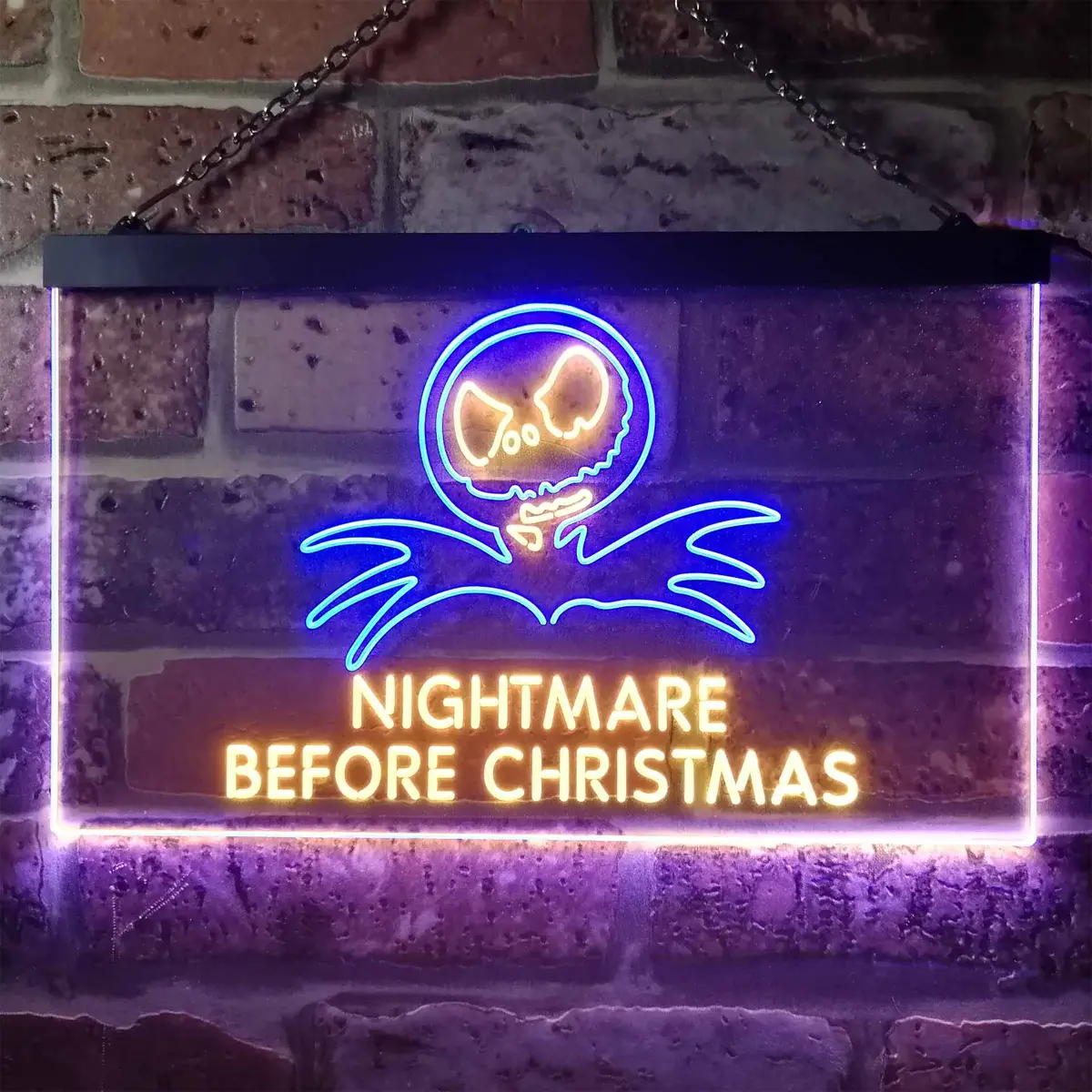 Nightmare Before Christmas Halloween Wall Decor Neon Led Sign 10
