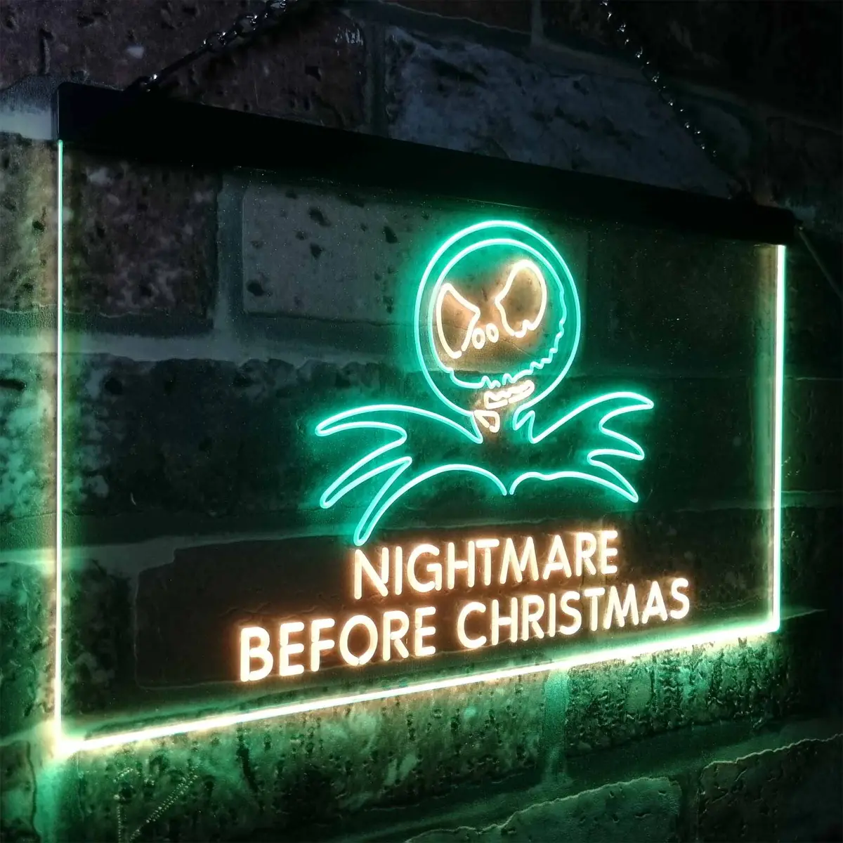 Nightmare Before Christmas Halloween Wall Decor Neon Led Sign 18