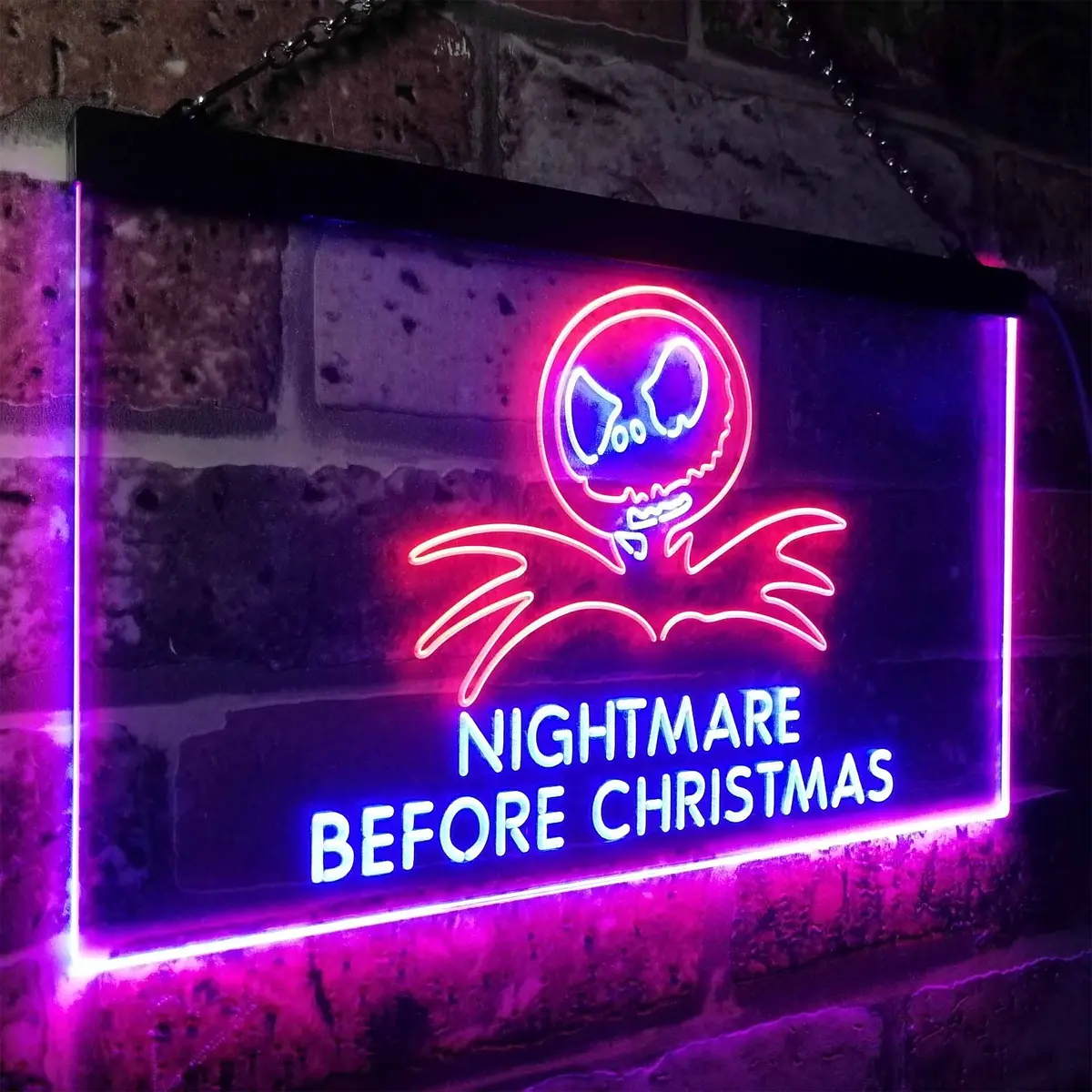 Nightmare Before Christmas Halloween Wall Decor Neon Led Sign 20
