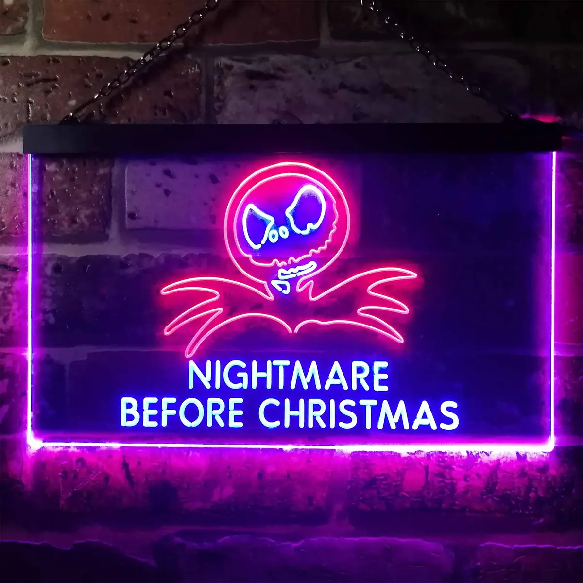Nightmare Before Christmas Halloween Wall Decor Neon Led Sign 7