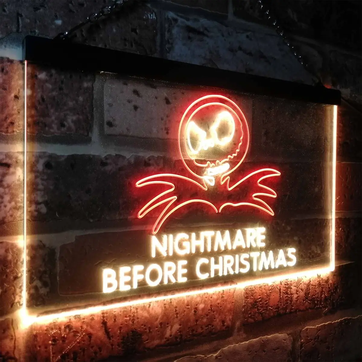 Nightmare Before Christmas Halloween Wall Decor Neon Led Sign 24