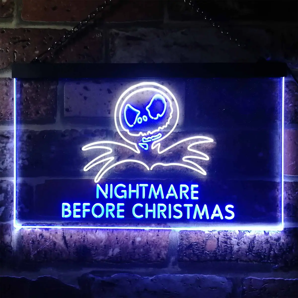 Nightmare Before Christmas Halloween Wall Decor Neon Led Sign 6