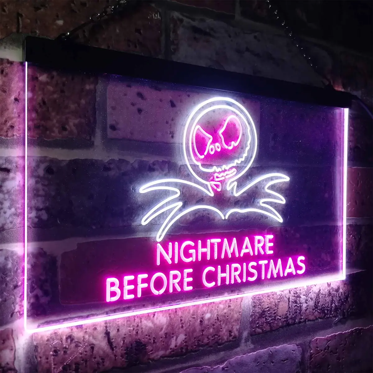 Nightmare Before Christmas Halloween Wall Decor Neon Led Sign 16