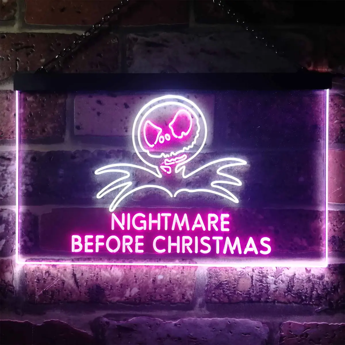 Nightmare Before Christmas Halloween Wall Decor Neon Led Sign 3