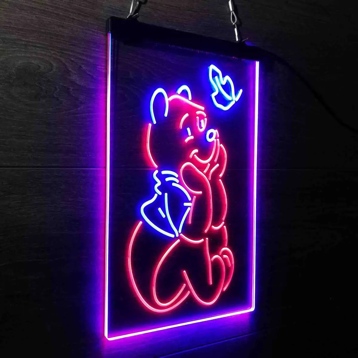 Winnie The Pooh Sit Down Neon-Like Led Sign 15