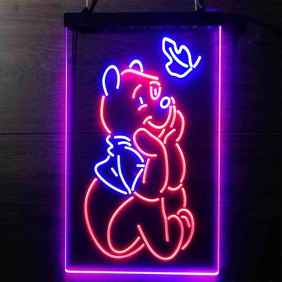 Winnie The Pooh Sit Down Neon-Like Led Sign 2