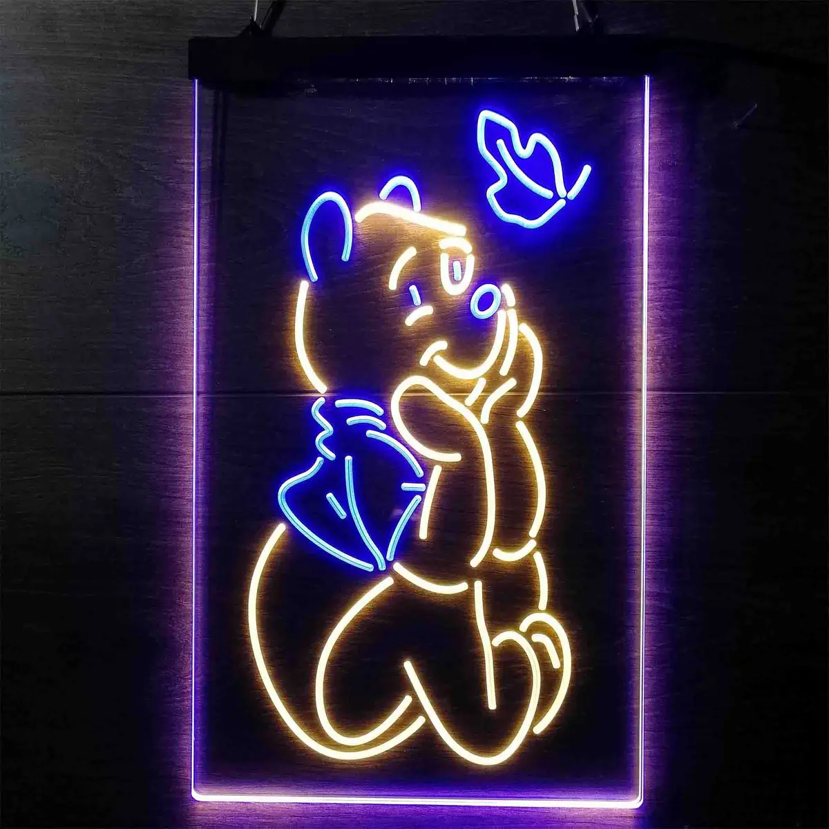 Winnie The Pooh Sit Down Neon-Like Led Sign 5
