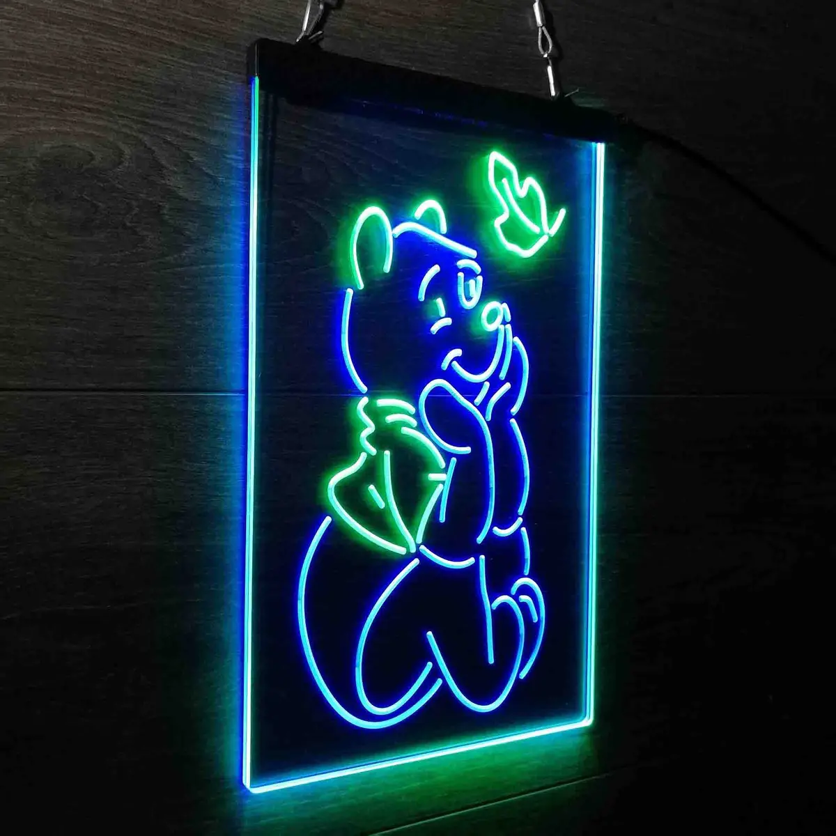 Winnie The Pooh Sit Down Neon-Like Led Sign 14