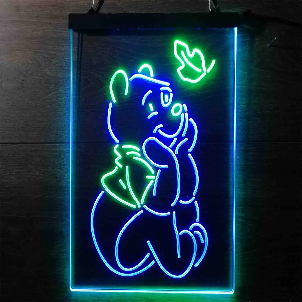 Winnie The Pooh Sit Down Neon-Like Led Sign 1