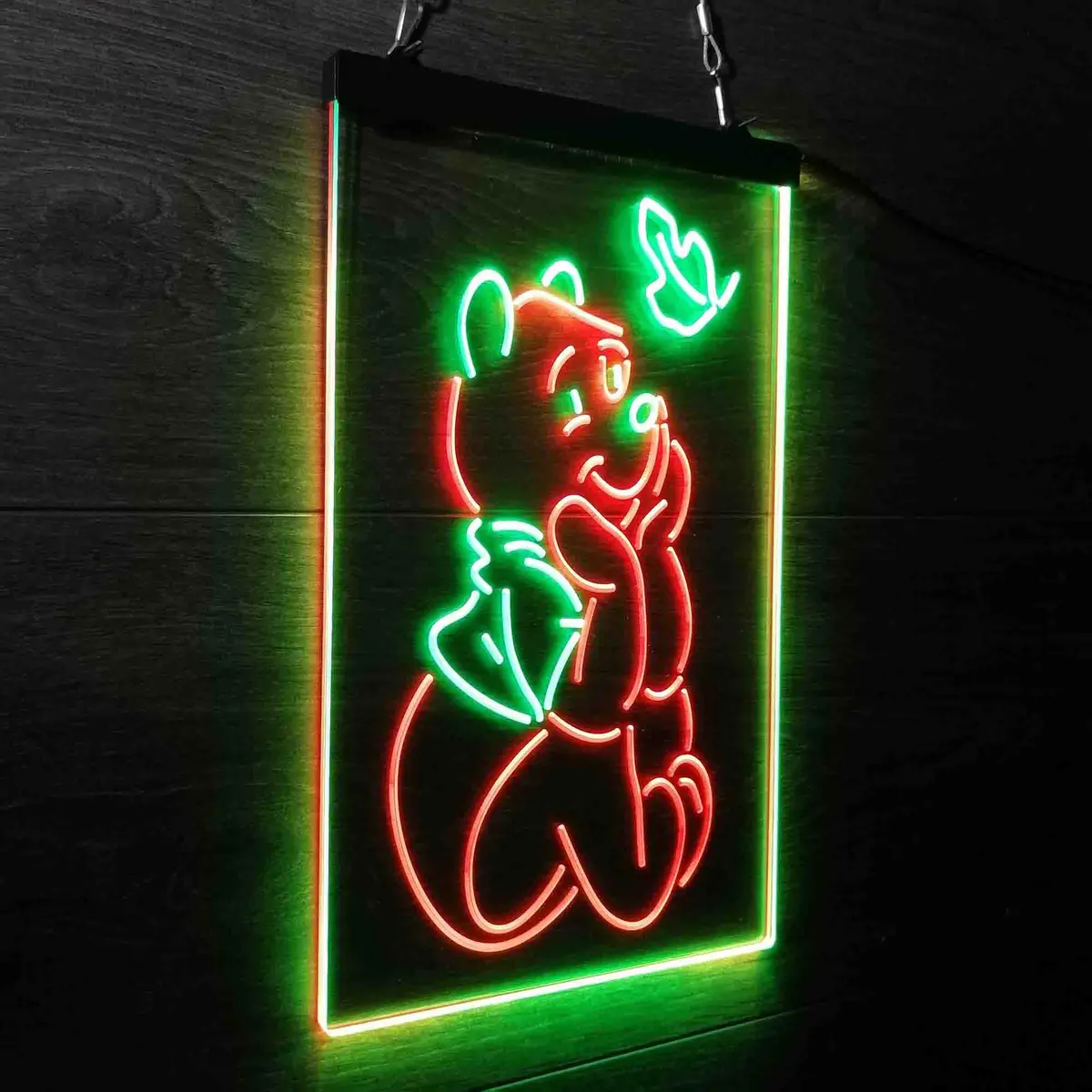 Winnie The Pooh Sit Down Neon-Like Led Sign 17
