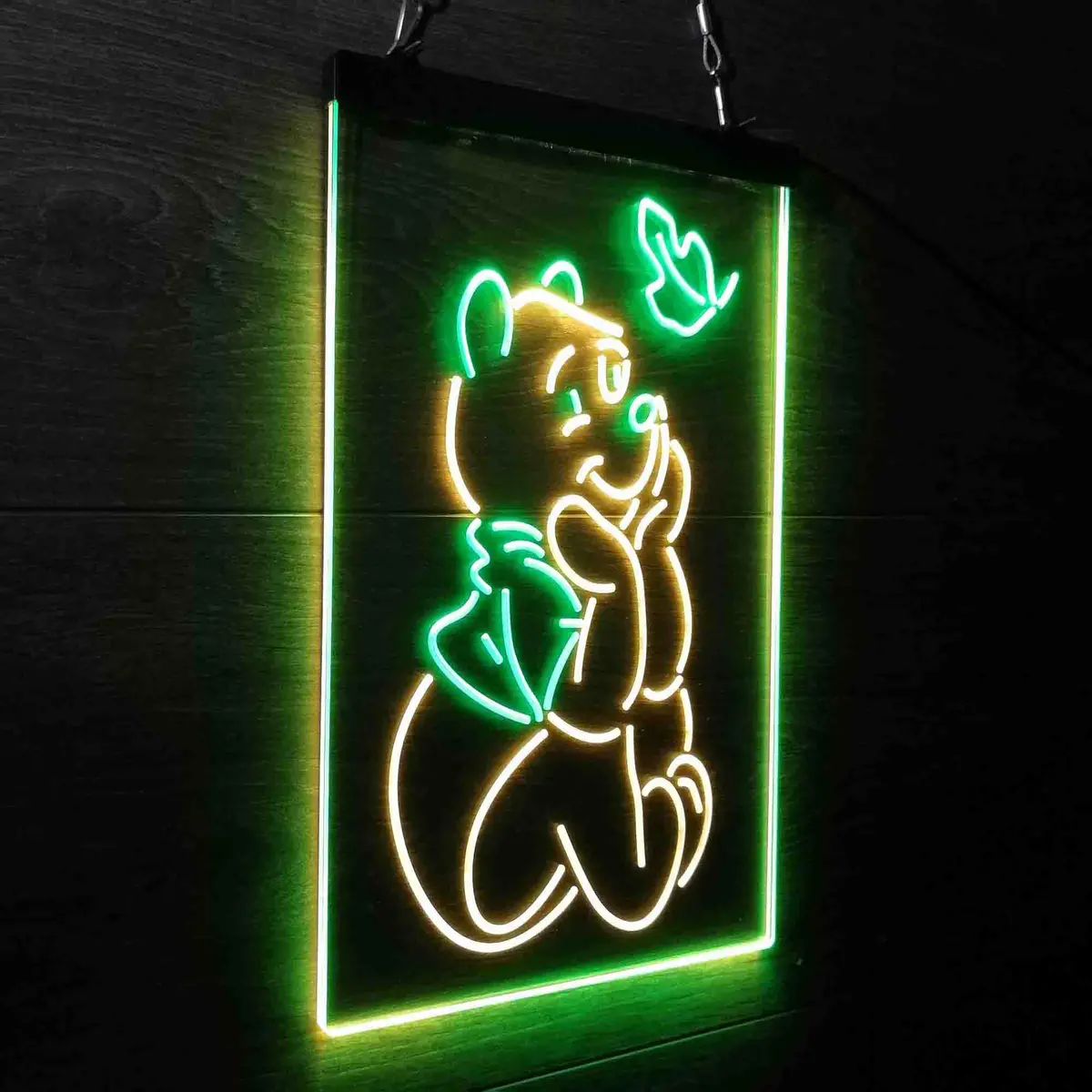 Winnie The Pooh Sit Down Neon-Like Led Sign 21