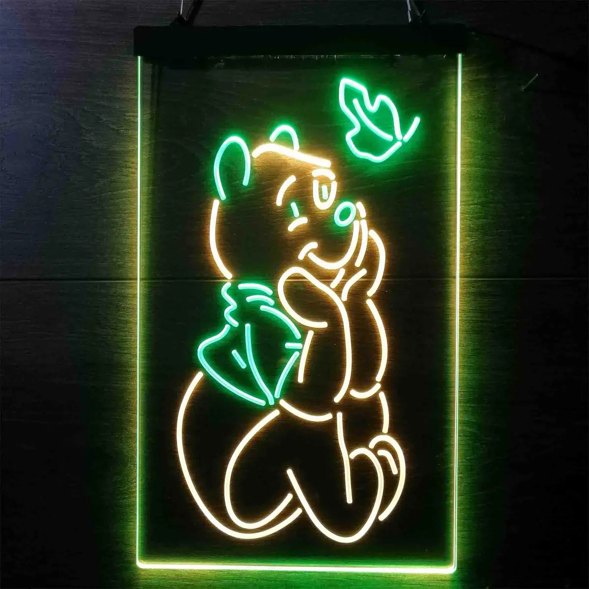 Winnie The Pooh Sit Down Neon-Like Led Sign 8
