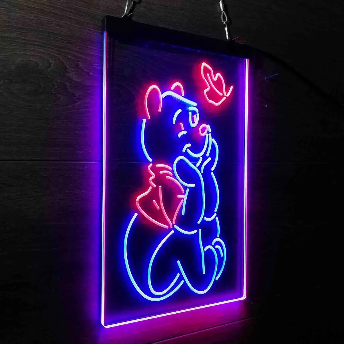 Winnie The Pooh Sit Down Neon-Like Led Sign 23