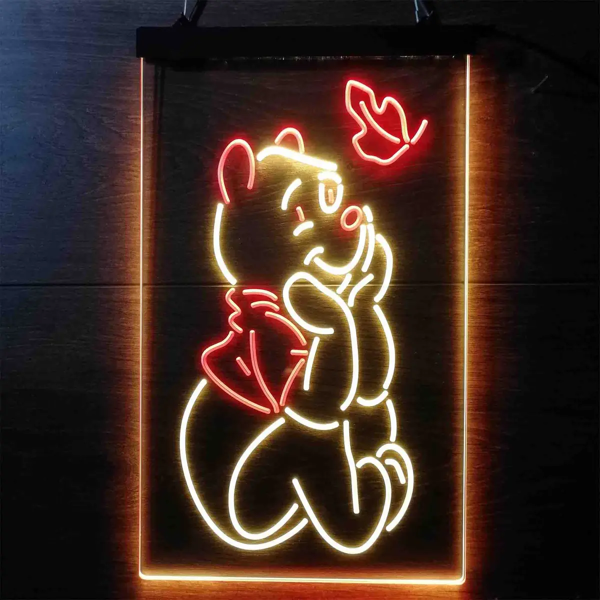 Winnie The Pooh Sit Down Neon-Like Led Sign 11
