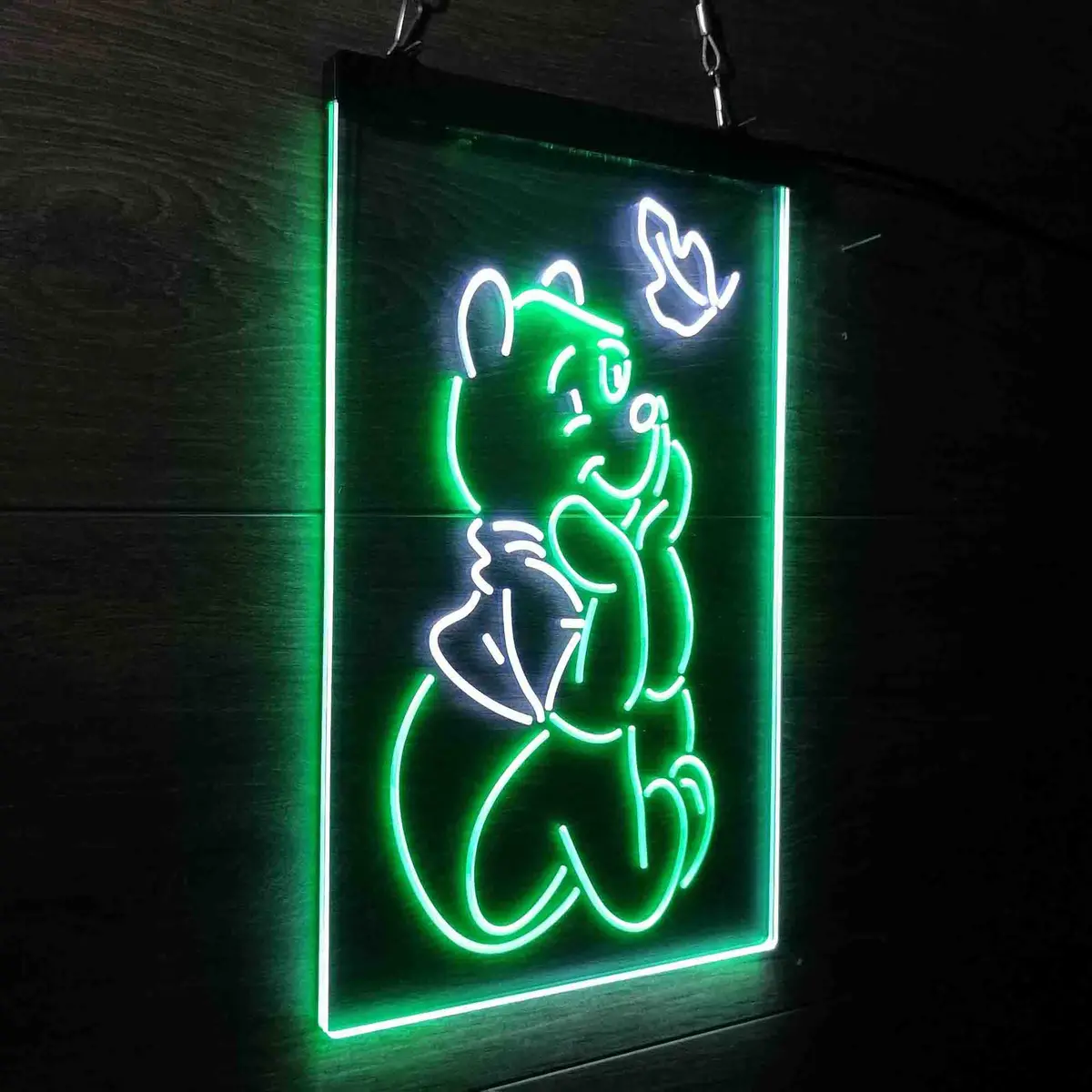 Winnie The Pooh Sit Down Neon-Like Led Sign 20