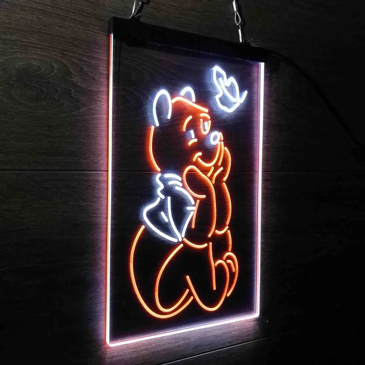 Winnie The Pooh Sit Down Neon-Like Led Sign 25