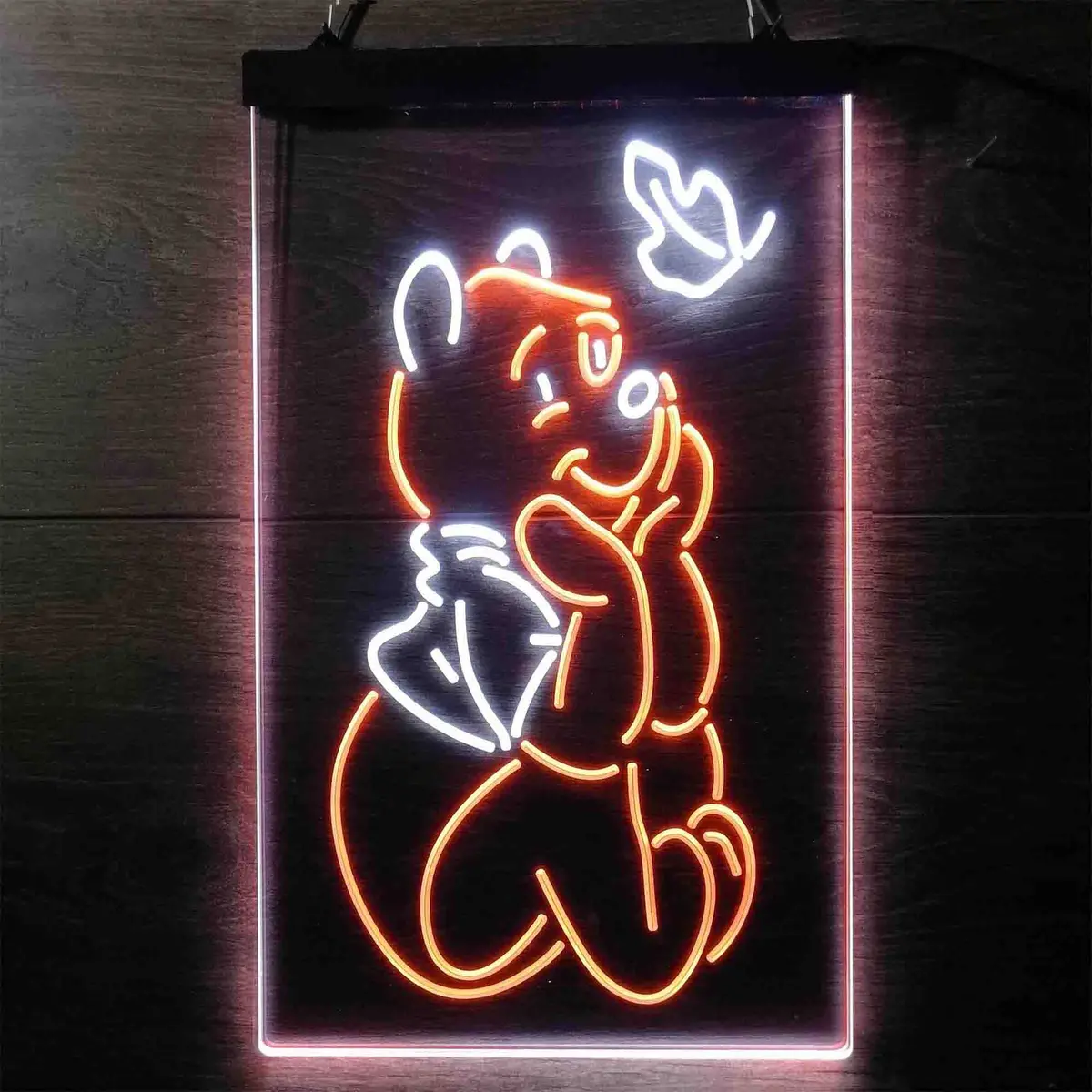 Winnie The Pooh Sit Down Neon-Like Led Sign 12