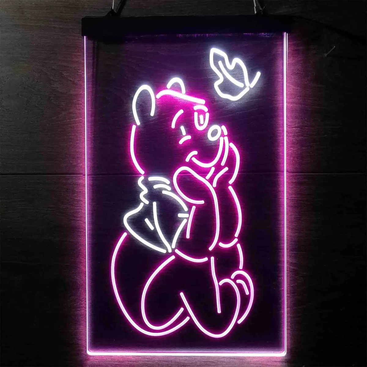 Winnie The Pooh Sit Down Neon-Like Led Sign 9