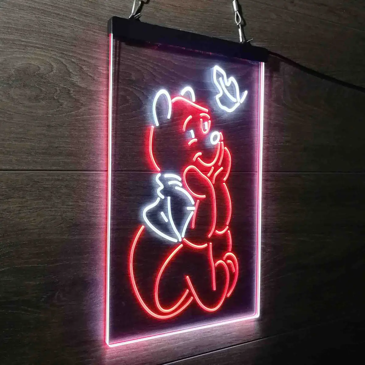 Winnie The Pooh Sit Down Neon-Like Led Sign 26