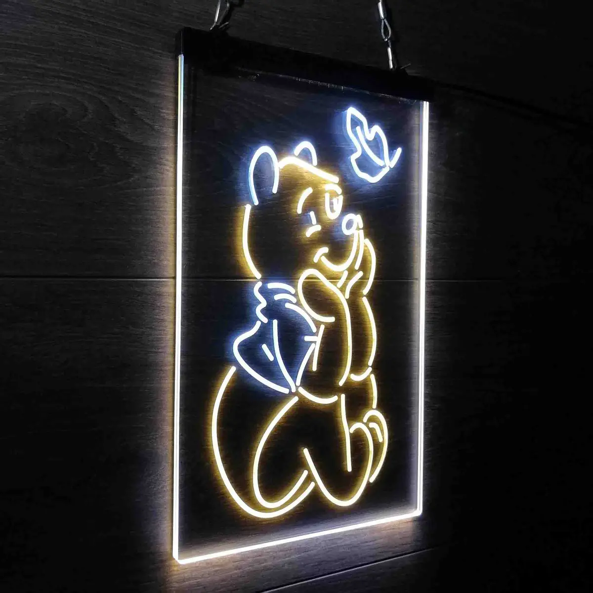 Winnie The Pooh Sit Down Neon-Like Led Sign 16