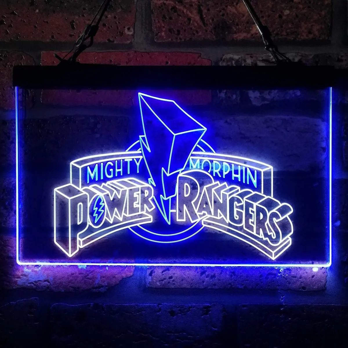 Power Rangers Vintage Arcade Neon Led Sign 1