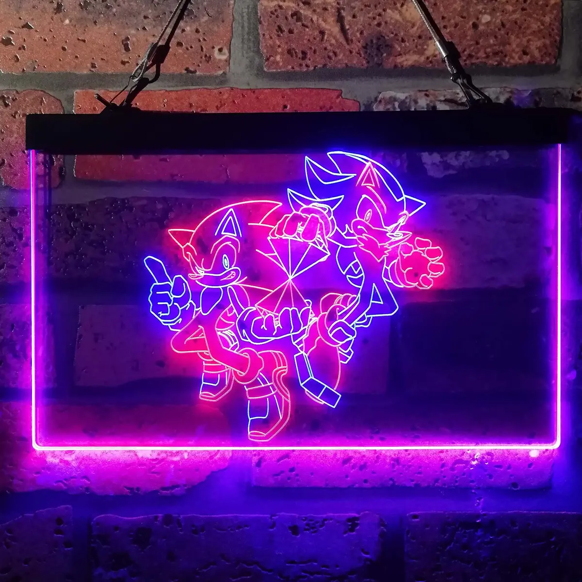 Sonic X Shadow Hedgehog Generations Neon Led Sign 11
