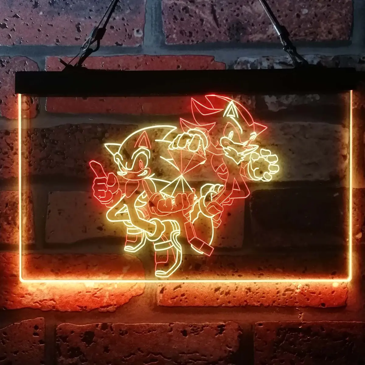 Sonic X Shadow Hedgehog Generations Neon Led Sign 13