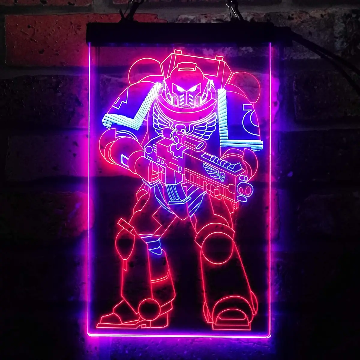 Space Marine Solider Neon Led Sign 5