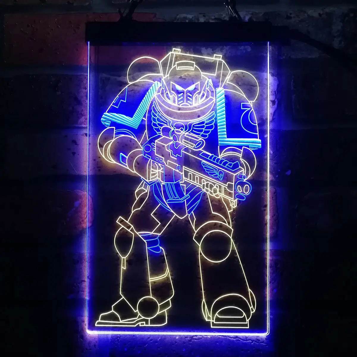 Space Marine Solider Neon Led Sign 11