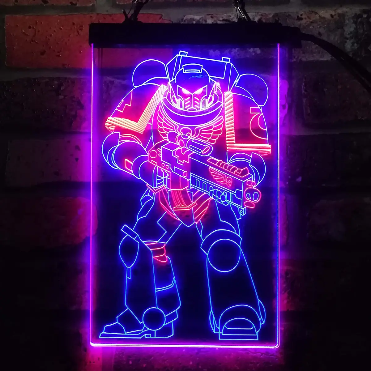 Space Marine Solider Neon Led Sign 10