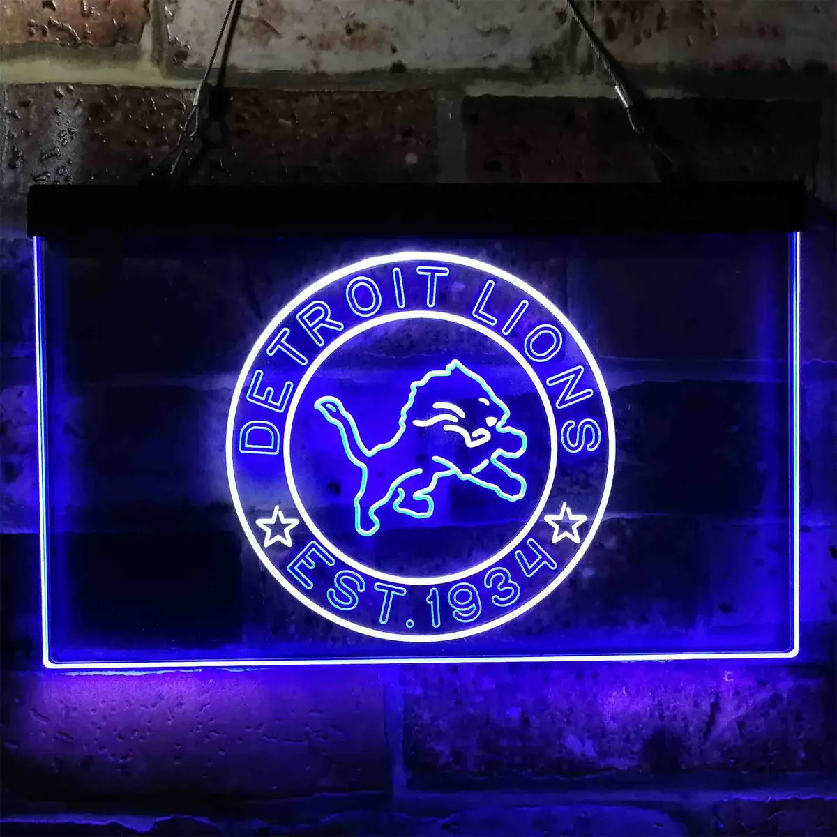 Personalized Detroit Lions Neon-Like Led Sign 1