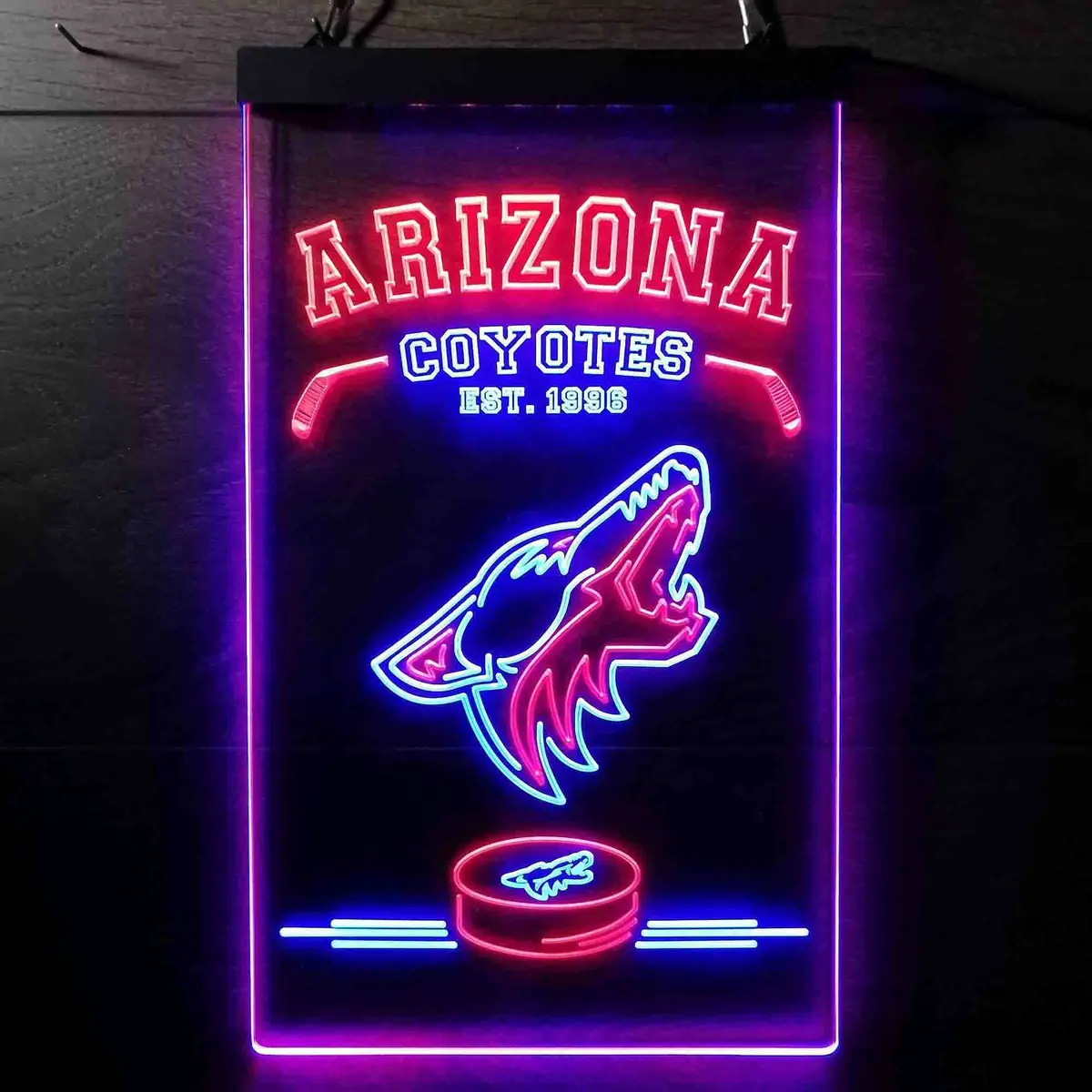 Custom Arizona Coyotes Est. 1996 Nhl Neon-Like Led Sign - Father's Day Gift 10