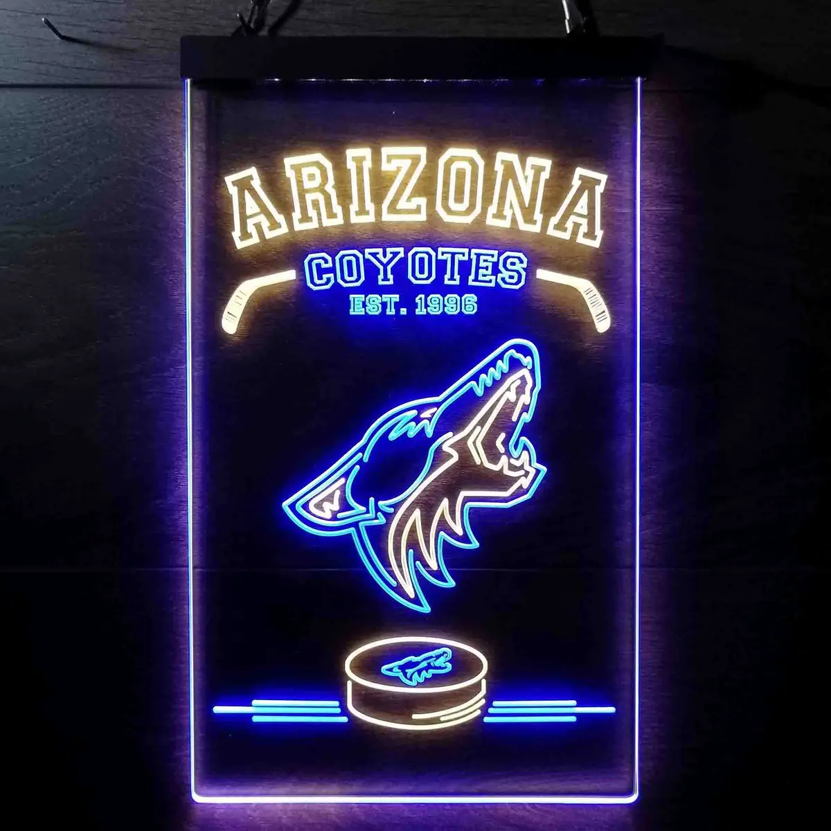 Custom Arizona Coyotes Est. 1996 Nhl Neon-Like Led Sign - Father's Day Gift 12