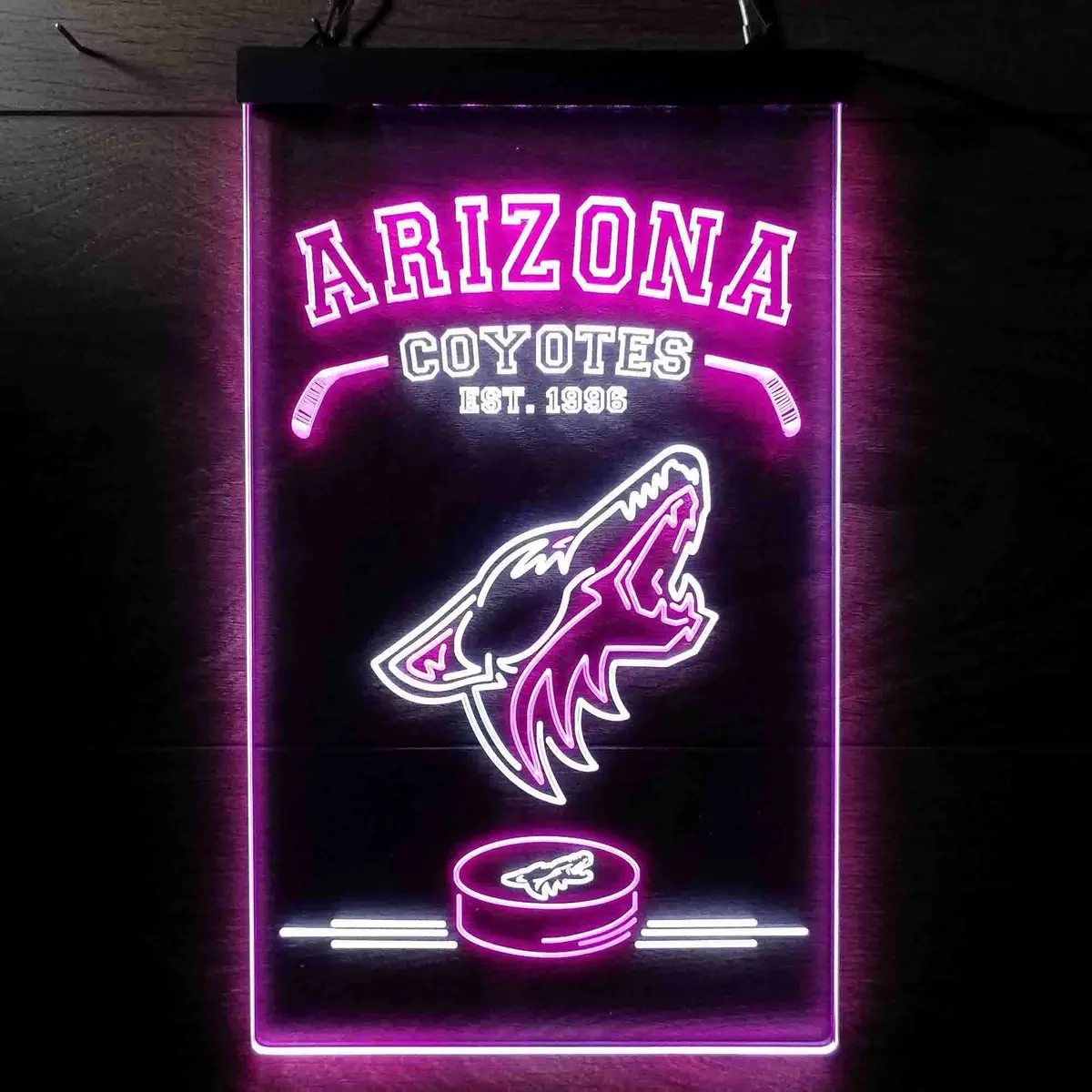 Custom Arizona Coyotes Est. 1996 Nhl Neon-Like Led Sign - Father's Day Gift 13
