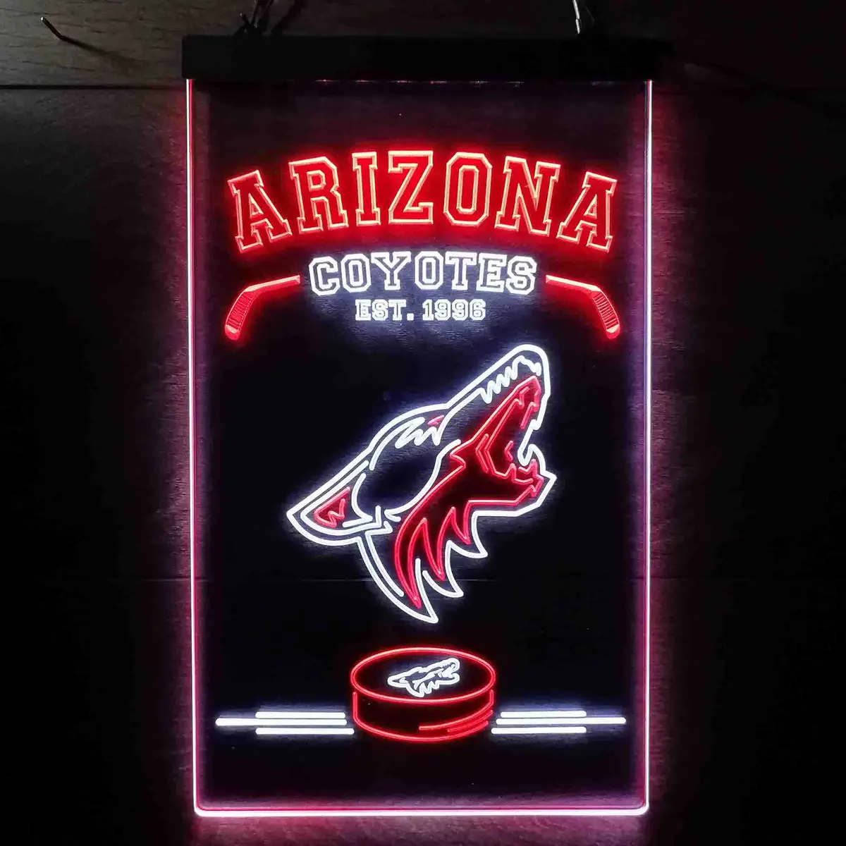 Custom Arizona Coyotes Est. 1996 Nhl Neon-Like Led Sign - Father's Day Gift 11