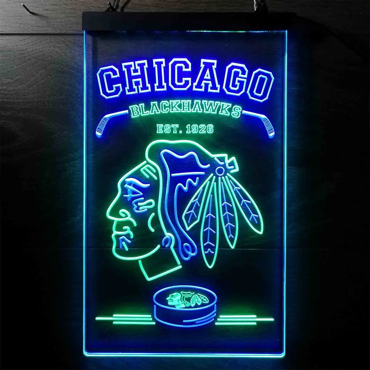 Custom Chicago Blackhawks Neon Led Sign 5