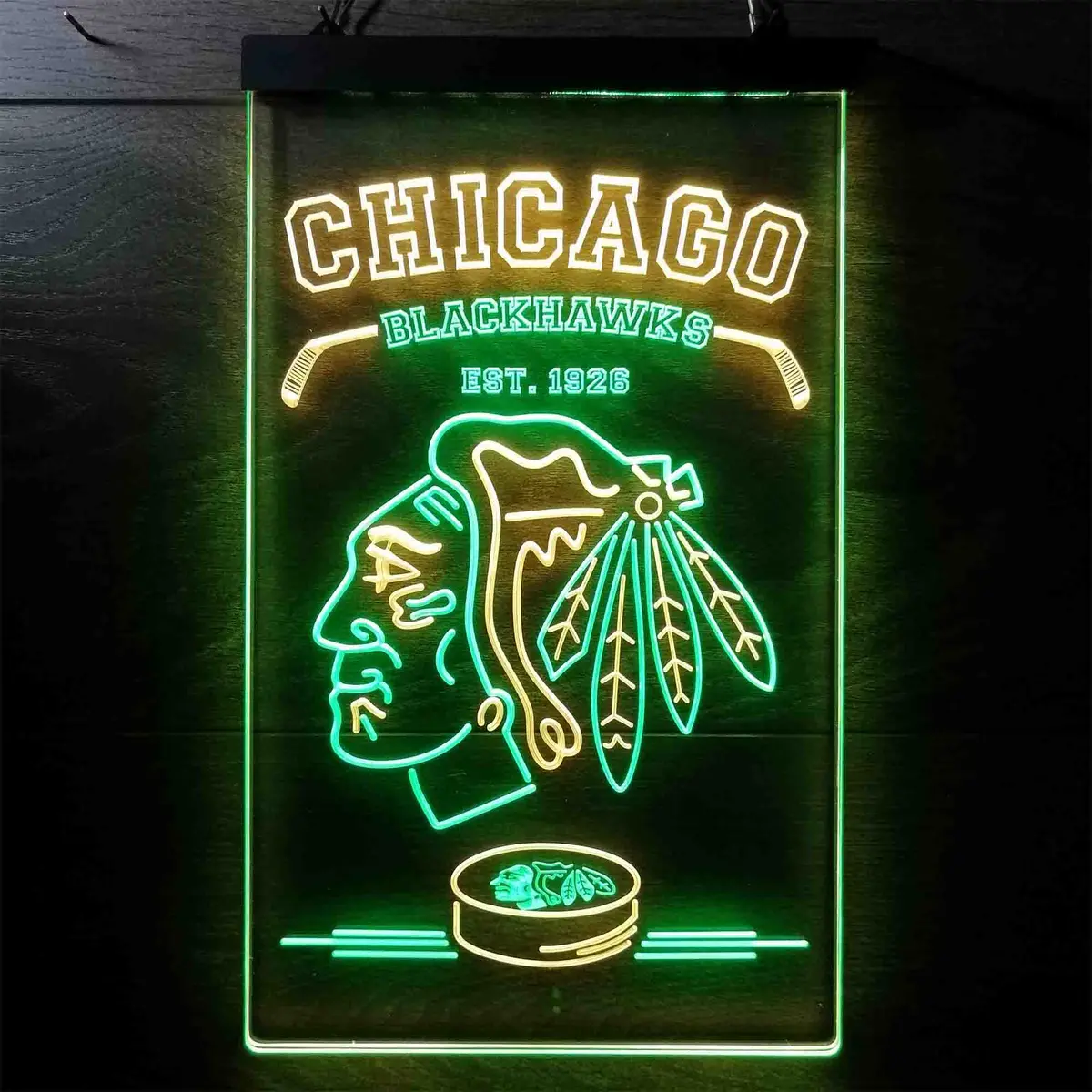 Custom Chicago Blackhawks Neon Led Sign 1