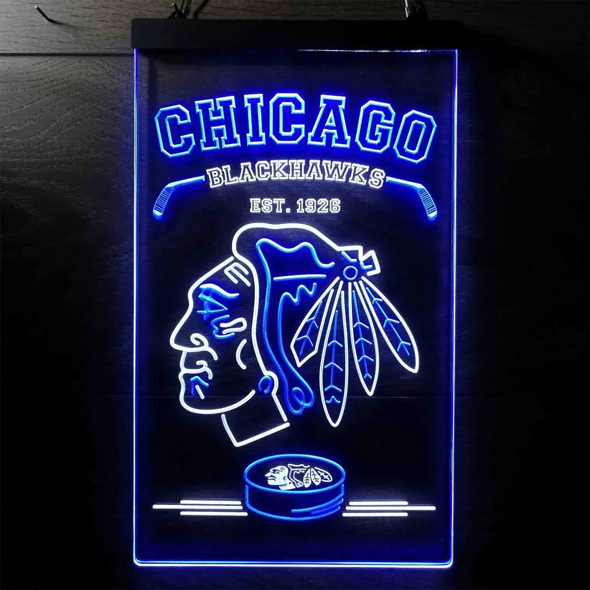 Custom Chicago Blackhawks Neon Led Sign 9