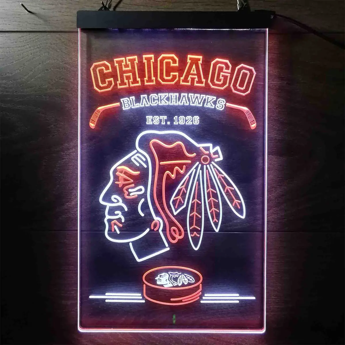 Custom Chicago Blackhawks Neon Led Sign 3