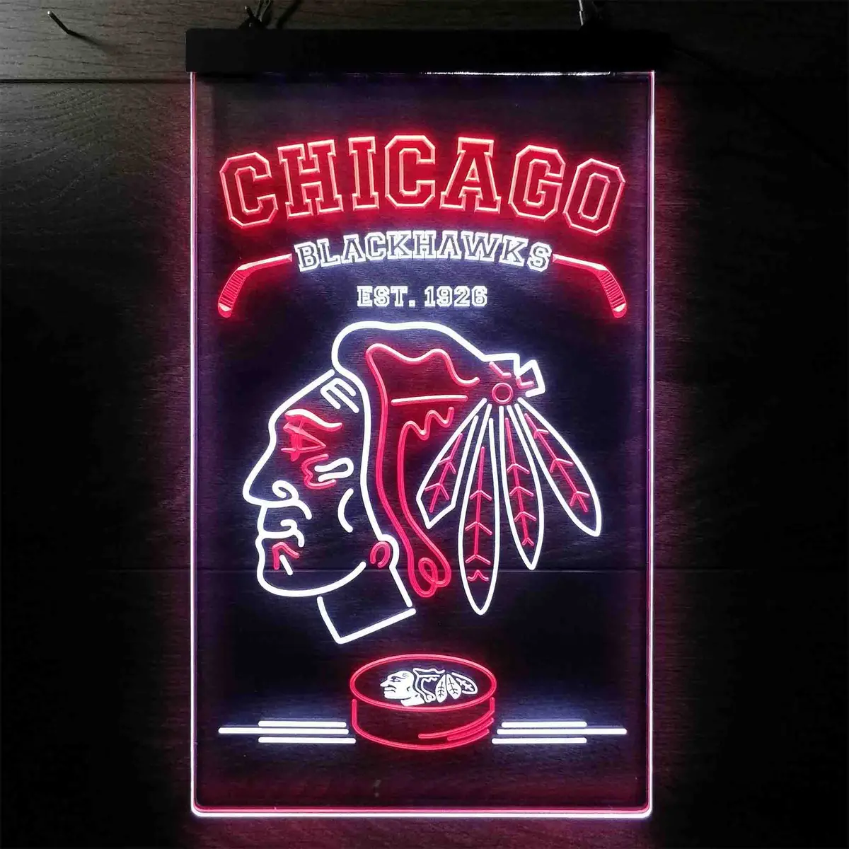 Custom Chicago Blackhawks Neon Led Sign 4