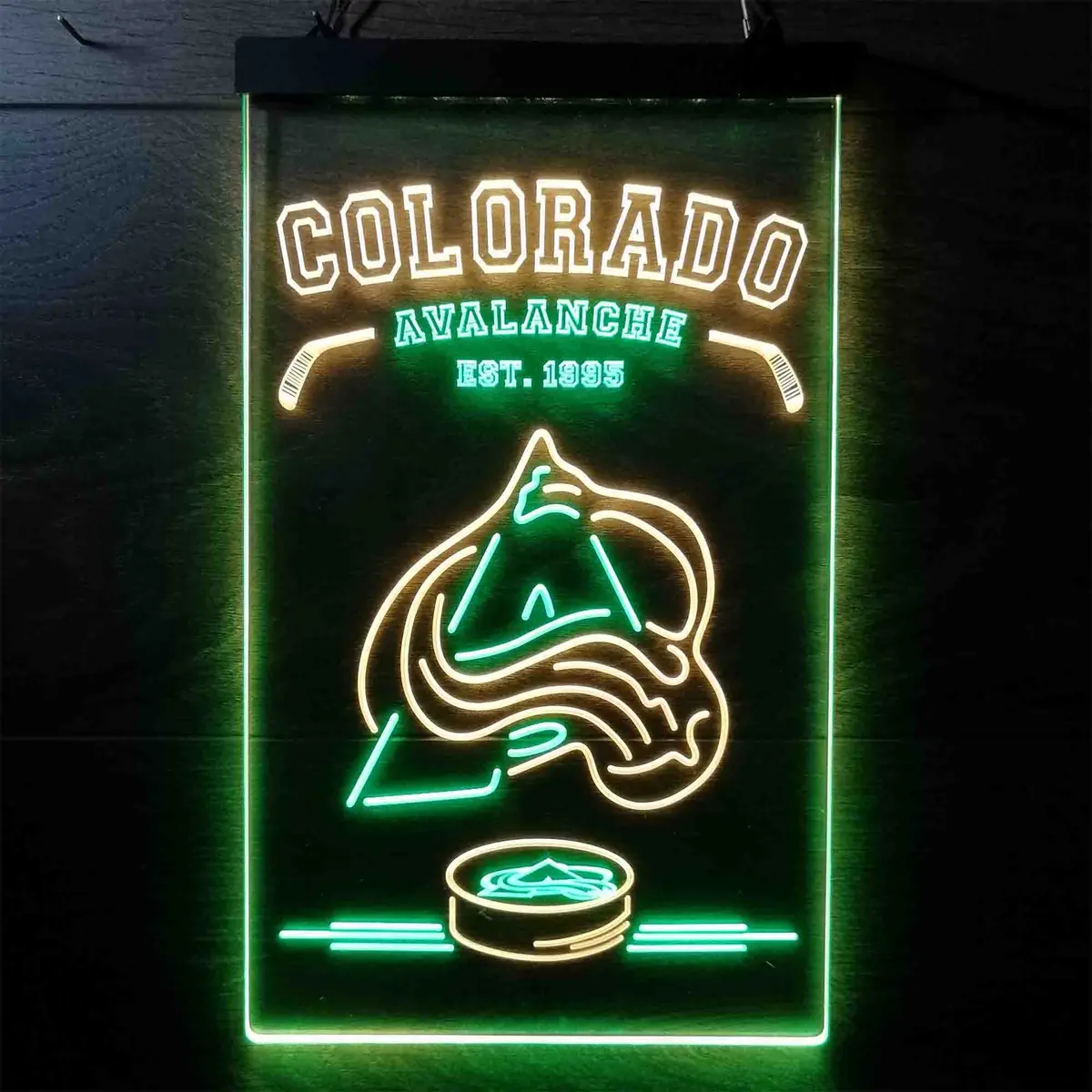 Custom Colorado Avalanche LED Neon Sign – Team-Themed Fan Light - Image 6