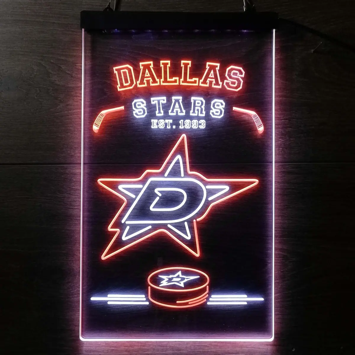 Personalized Dallas Stars Neon-Like Led Sign 4